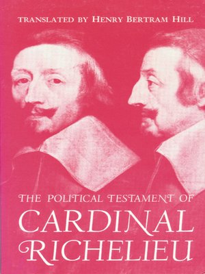 cover image of The Political Testament of Cardinal Richelieu